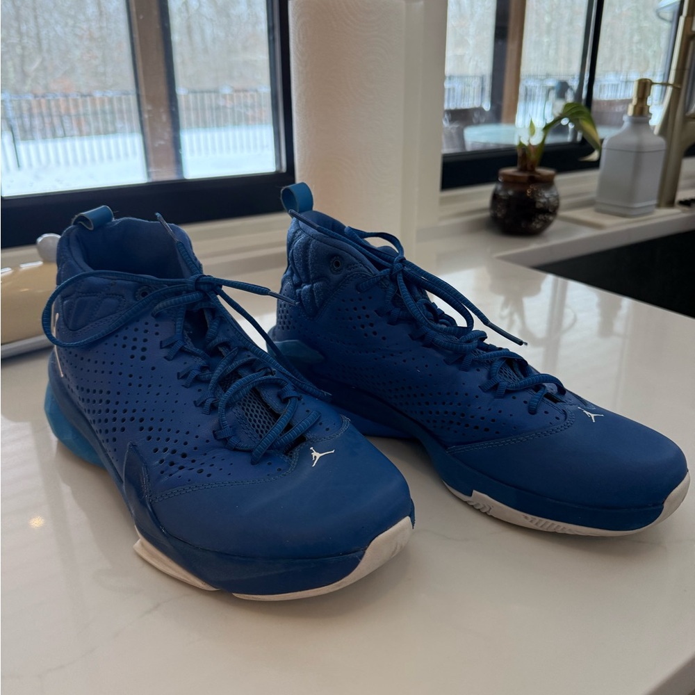 Jordan Blue Sneakers with White Details